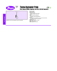 Thumbnail of document Data Sheet - RP1 Thermo-Hygrometer Probe